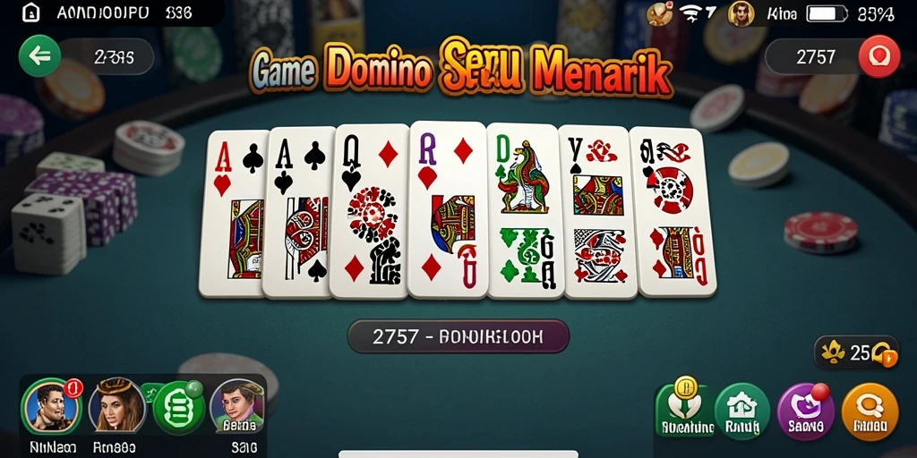 Screenshot dari gameplay seru dalam game Domino 2757.