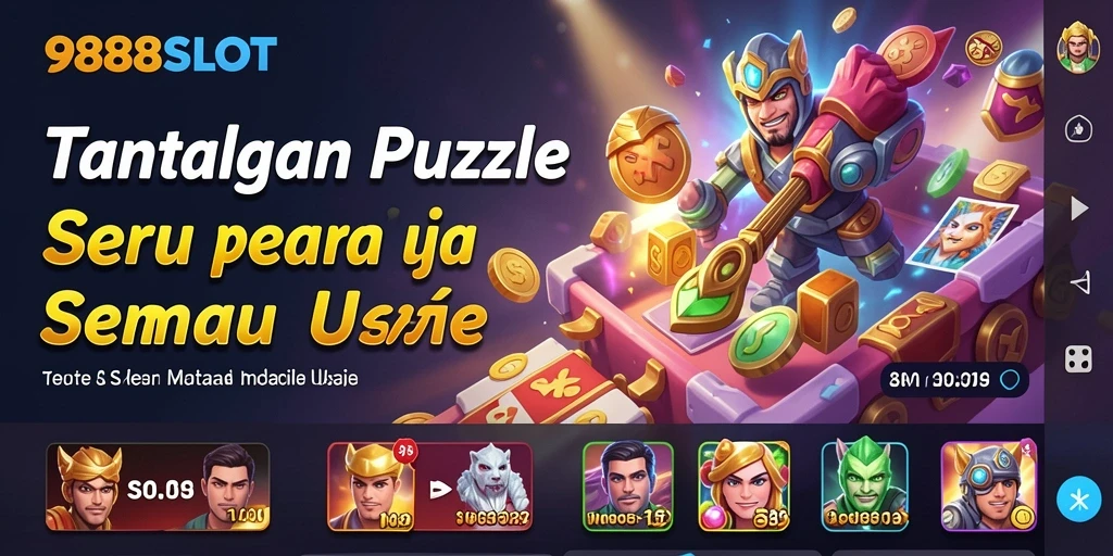 Screenshot utama 988SLOT menampilkan berbagai level puzzle yang menarik.
