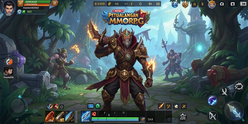 Tampilan gameplay seru dalam dunia fantasi CINEMA77.