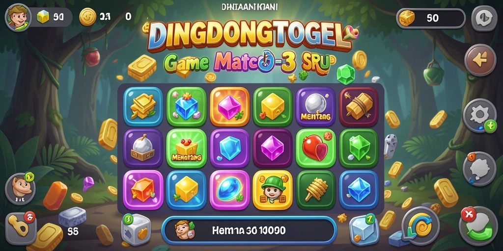 Tampilan gameplay DINGDONGTOGEL yang penuh warna dan menarik.