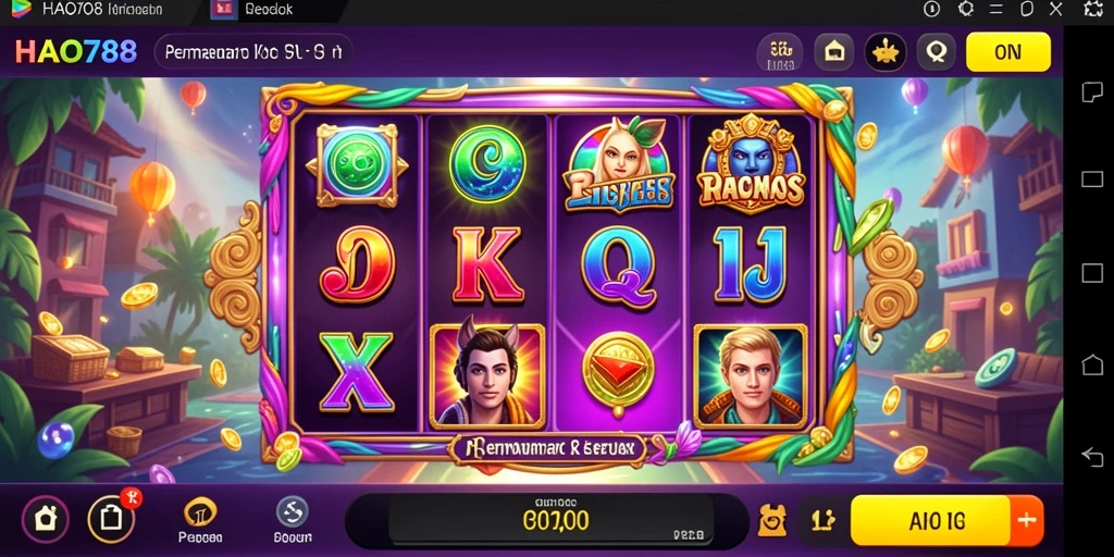 Tampilan gameplay HAO788 yang penuh warna dan menarik.