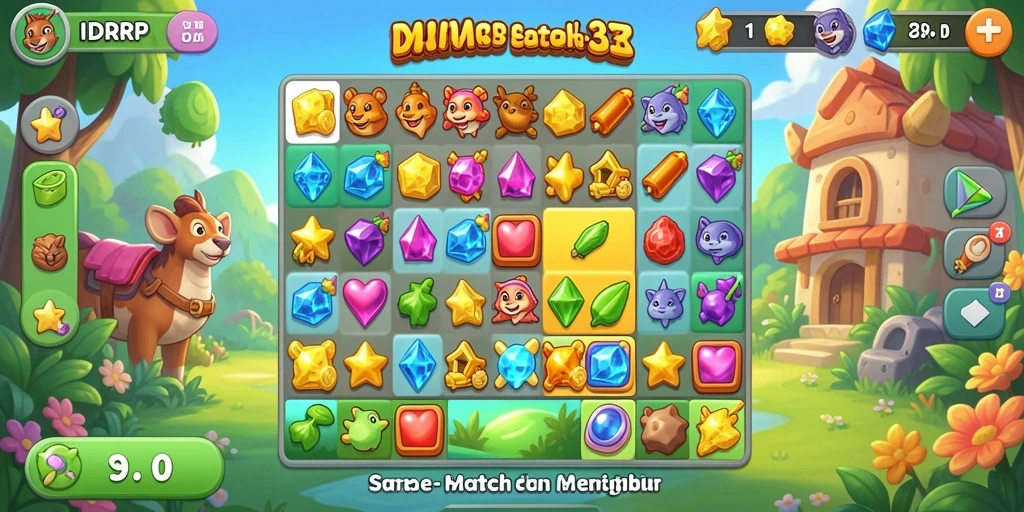 Tampilkan gameplay seru di dunia Match-3 IDRRP.