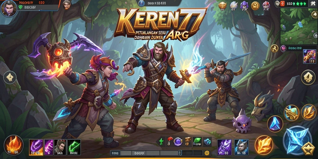 Tampilan gameplay KEREN77 yang seru dan menantang dalam petualangan ARPG.