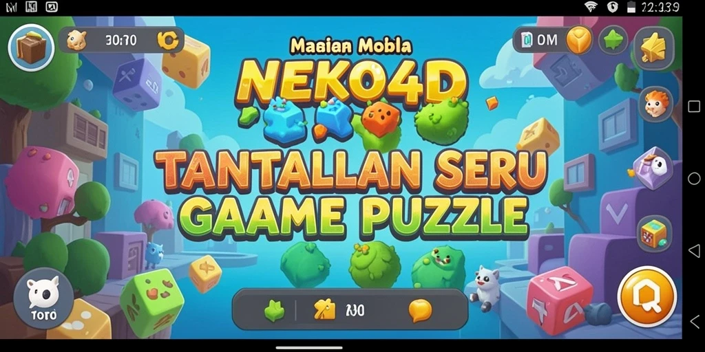 Screenshot gameplay NEKO4D menampilkan tantangan puzzle yang menarik.