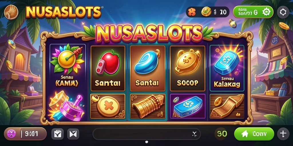 Tangkapan layar gameplay NUSASLOTS yang mengasyikkan.