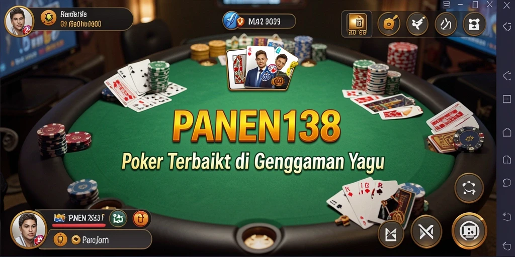 Tampilan permainan Poker yang menegangkan dalam aplikasi PANEN138.