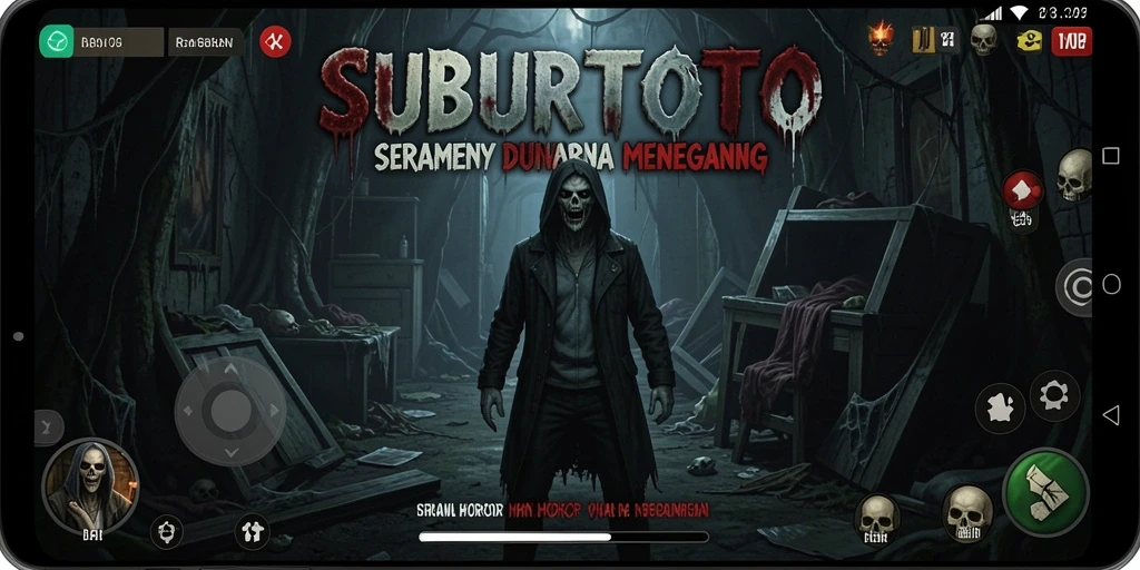 Tangkapan layar menampilkan suasana mencekam dari gameplay SUBURTOTO.